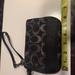 Coach Bags | Coach Black And Silver Aparkle Wristlet. Like New | Color: Black/Silver | Size: Os