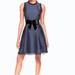 Kate Spade New York Dresses | Kate Spade Fit & Flare Sleeveless Party Cocktail Dress Velvet Bow Navy Blue Sz 4 | Color: Blue | Size: 4