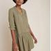 Anthropologie Dresses | Anthropologie Katietextured Utility Tunic | Color: Green | Size: 8