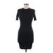 American Apparel Casual Dress - Mini: Black Solid Dresses - Women's Size Medium