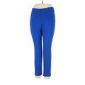 Lane Bryant Khaki Pant Skinny Leg Slim: Blue Print Bottoms - Women's Size 14 Plus