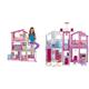 Barbie Puppenhaus, Barbie Traumvilla (ohne Barbie Puppe), komplett möbliert & Haus Traumvilla, Stadthaus mit 3-Etagen und 5 Zimmern