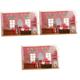 TOYANDONA 3 Sets Dollhouse Toys Doll Furniture Miniture House Furniture Ornament Miniature Kits Miniature Furniture Tiny House Kit Miniature House Accessories Doll House Plastic Shop