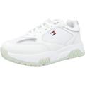 Tommy Hilfiger Sneaker White/Silver Faux Leather 4 UK