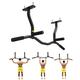 Wall Mounted Pull Up Bar for Outdoor, Heavy Duty Wall Mount Chin Up Bar with Multi-Grip, Fitness Bar Dip Station - Max Supports to 440 Lbs/B