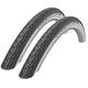 Bikes4Life Schwalbe Bike Tyre Shop:-2 x Schwalbe Road Cruiser 700 x 32c Whitewall Wired Tyres