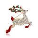 Brooch Christmas Brooch Ornament Santa Claus Sika Deer Corsage Christmas Tree Brooch (Color: AL048-A, Size: 1PCS) (Al051 a)