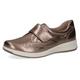 Klettschuh CAPRICE Gr. 38, grau (taupe metallic) Damen Schuhe Schnallenschuhe