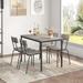 Better Homes & Gardens Rectangular 43" L x 28" W Dining Set Wood/Metal in Black/Brown/Gray | 30 H x 28 W x 43 D in | Wayfair B0CH36XR5M