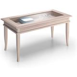 Better Homes & Gardens Classico Coffee Table, Pearled Elm, Made in Italy Wood/Glass in Brown/White | 19 H x 38 W x 19 D in | Wayfair