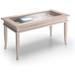 Better Homes & Gardens Classico Coffee Table, Pearled Elm, Made in Italy Wood/Glass in Brown/White | 19 H x 38 W x 19 D in | Wayfair