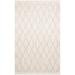 White 91 x 63 x 0.4 in Area Rug - Lofy Grieskirchen Beige Geometric Polyester Machine Made Area Rug__Rectangle | 91 H x 63 W x 0.4 D in | Wayfair