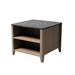 Winston Porter Phila Coffee Table Wood in Black/Brown | 19.69 H x 23.62 W x 23.62 D in | Wayfair 81DE02658BDD4B919E75574E233D0221