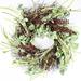 The Holiday Aisle® Handcrafted Faux 24" Wreath Silk/Wood/Twig in Red/Indigo | 24 H x 24 W x 6 D in | Wayfair A14A57B4402744C4A0A9F0044928B3F4