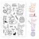 Clear Stamps BABY BUNNIES Happy Easter Egg Rabbit Rubber Stamping Card Making Scrapbooking