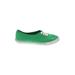 Liz Claiborne Sneakers: Green Color Block Shoes - Women's Size 7