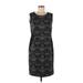 Grace Elements Casual Dress - Sheath Scoop Neck Sleeveless: Black Dresses - New - Women's Size 8