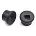 1 inch Desk Hole Cover Grommet Black Cable Cord Cover Plastic Wire Organizers for Office PC Desk(2 Pack)