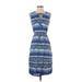 BeachLunchLounge Casual Dress: Blue Acid Wash Print Dresses - Women's Size X-Small