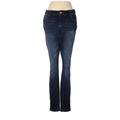 Inc Denim Jeans - Super Low Rise Skinny Leg Boot Cut: Blue Bottoms - Women's Size 6 - Sandwash