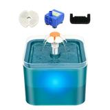 Carevas Fountain 3 Water Modes Cat Water Slow Water Feeders Small Pet LED Quiet Pet Slow Water LED Quiet Pump 2 Cotton Filter Pet Pet Slow Water Feeders 2 Modes Pet LED Quiet Pump Pet Cat LED 2L