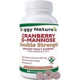 Cranberry D-Mannose for Dogs and Cats Urinary Tract Infection Support Prevents and Eliminates UTI Bladder Infection Kidney Support Antioxidant (Double Strength Tablet 60 Count)