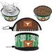 Pets First NCAA Collapsible Dog Travel Bowl Food and Water Bowl for Dogs & Cats Texas Longhorns