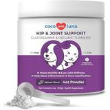 Glucosamine for Cats and Dogs - Hip and Joint Supplement for Dogs and Cats - with Organic Turmeric MSM Chondrointin Organic Sea Coral Calcium â€“ 4 Oz Powder (120g)