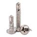 #10 x 3/4 Pan Head Self Drilling Screws Phillips Drive 410 Stainless Steel Sheet Metal Screws Self Tapping Dovetail Screws Pack of 100