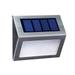 Htovila Outdoor lamp Stainless Steel Stairs Paths Patio Steel Solar Outdoor Solar Outdoor Stairs Steel 3LED L OWSOO Solar Stairs Patio L-ED Solar 3LED L ED L ED Solar