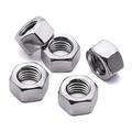 3/8-16 Stainless Steel Finished Hex Nut 304 Stainless Steel 18-8 Hexagon Nut Bright Finish Full Thread ASME B18.2.2 25 of Pack