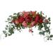 Artificial Floral Swag 30 Inch Handmade Flower Swag With Green Leaves Rose Peony Swag Arch Garland Simulation Flowers