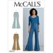 McCall Pattern Company McCall s Women s Bell Bottom Pants Sewing Patterns Sizes 14-22 Blue