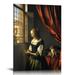 COMIO Johannes Vermeer Wall Art - Girl Reading A Letter Poster - Baroque Canvas Print - Fine Art Prints for Home Office Room (16x20 inch Girl Reading A Letter)