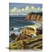 COMIO Pacific Coast Highway Woody Giclee Art Print Poster from Travel Artwork
