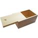 StarMall Wooden Unfinished Storage Box with Slide Top