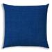HomeRoots 20 X 20 Aqua Blue Blown Seam Solid Color Throw Indoor Outdoor Pillow - 20