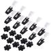 KUUQA 20 Pack Garden Flag Rubber Stoppers and Plastic Clips Accessories for Garden Flag Poles Stand