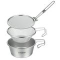 TOMSHOO Kitchenware set Stainless Steel HUIOP Mesh Colander Lid Sierra Cup Kitchenware Set Stainless QISUO SIUKE