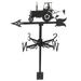 Wind Vane Roof Meteorological Instrument Decor Outdoor Bird Feeder Weathervane Decoration