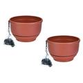 2 Pcs Flowerpot Decor Pots for Plants Garden Planter Hanging Planter Terracotta Pots Outdoor Plant Hanging Plants Pot