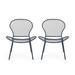 Christopher Knight Home Nevada Modern Outdoor Club Chairs (Set of 2) by Matte Navy Blue