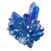Sapphire Cluster Natural Crystal Adornment Stones Decor Ornament Gifts Heart-shaped Light House Decorations Rocks