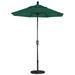 California Umbrella 6 Rd. Aluminum Patio Umbrella Crank Lift Push Button Tilt Sunbrella fabric Bronze Finish Forest Green