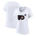 Women's Fanatics Branded White Philadelphia Flyers 2024 NHL Stadium Series Logo V-Neck T-shirt