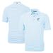 Men's Cutter & Buck Powder Blue Columbus Clippers Big Tall Virtue Eco Pique Stripe Recycled DryTec Polo