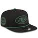 Men's New Era Black York Jets Captain 9FIFTY Snapback Hat