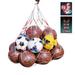 2 pack Mesh Ball Bag Mesh Sports Equipment Bags - Heavy Duty and Extra Thick Drawstring Sport Mesh Ball Bag Sport Mesh Equipment Bag
