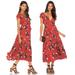 Free People Dresses | Free People All I Got Printed Maxi Dress 18755 | Color: Red | Size: 4