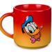 Disney Dining | Disney Parks Mickey Donald Two Tones Red Orange Ceramic Coffee Mug New With Tag | Color: Red/Yellow | Size: Os